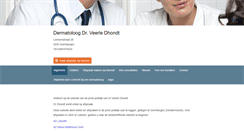 Desktop Screenshot of dermatoloogdhondt.be