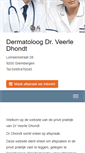 Mobile Screenshot of dermatoloogdhondt.be