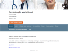 Tablet Screenshot of dermatoloogdhondt.be